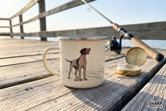 Vintage Pointer Dog Coastal Sketch, Png Designs For Shirt Product Image 5