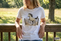 Wild Horse PNG, Running Mustang Clipart, Western Animal Product Image 2