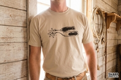 Vintage Western Spur Illustration, PNG Designs For Shirt, Product Image 2