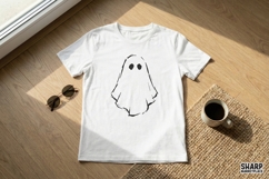 Simple Ghost PNG, Minimalist Halloween Spirit, Spooky White Product Image 2
