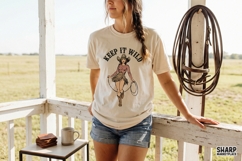 Keep It Wild Cowgirl Lasso PNG Designs, Western PNG Retro Product Image 2