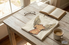 Statue With Angel Wings PNG, Greek Torso Sculpture PNG, Product Image 3