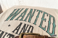Wanted And Untamed, Western PNG Cowgirl Shirt Design, Product Image 5