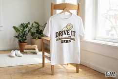 Drive It Deep Baseball PNG, Retro Vintage Shirt Design, Product Image 4