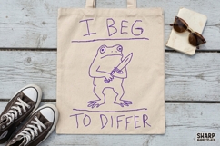 I Beg To Differ, PNG Designs, Trendy Frog Shirt, Funny PNG Product Image 4