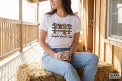 Cowgirl Social Club PNG Design, Western Hat Boots Graphic, Product Image 4