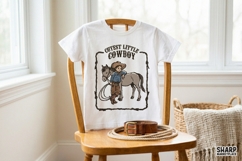 Cutest Little Cowboy, Summer Western Trendy Boy And Pony Product Image 3
