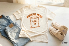 Munchie Mode PNG, Funny Snack Bag Digital Design, Stoner Product Image 2