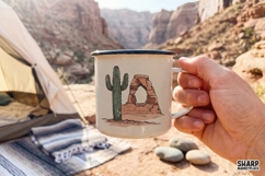 Southwest Desert Arch Cactus Scene, Western PNG For Shirt, Product Image 2