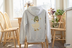 Cool Duck PNG, Spa Day Duck Art, Relaxing Animal Printable, Product Image 4