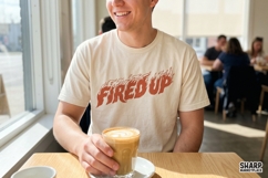 Firedup Flame Text PNG, Trendy Shirt PNG For DTF Product Image 2