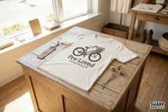 Pre-Loved Journeys PNG, Retro Bicycle T-Shirt Design, Product Image 2