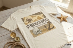 Let Your Past Be Your Compass PNG, Motivational Quote Product Image 2