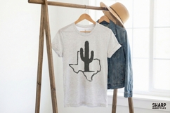 Texas Cactus PNG Design, Minimalist Western Texas Digital Product Image 4
