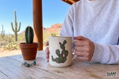 Prickly Pear Cactus Illustration, Western PNG For Trendy Product Image 2