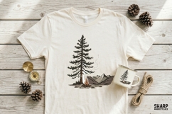 Camping Mountain Scene PNG, Summer PNG, Trendy PNG, Pine Product Image 3