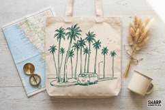 Palm Van Roadtrip PNG, Summer PNG, Trendy PNG, Beach Palm Product Image 3