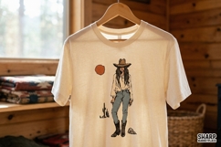 Cowgirl Desert Portrait, Cowgirl PNG, Western PNG, Trendy Product Image 2
