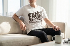 Faith Moving Mountains Daily PNG Design, Christian Product Image 4