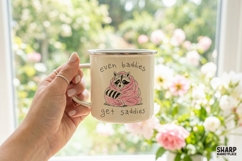 Even Baddies Get Saddies, PNG Designs, Trendy Raccoon Product Image 2
