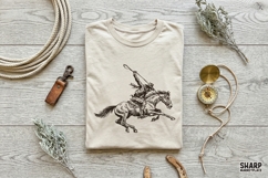 Frontier Horse Rider PNG, Western PNG, Trendy PNG, Vintage Product Image 3