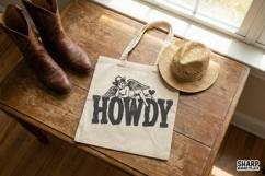 Howdy PNG Western Angel Shirt, Vintage Cowgirl Aesthetic, Product Image 4