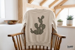 Prickly Pear Cactus Illustration, Western PNG For Trendy Product Image 4