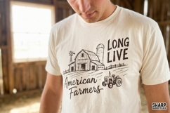 Long Live American Farmers, PNG Designs For Western Shirt Product Image 4