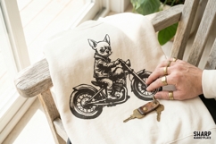 Vintage Chihuahua Riding Motorcycle, Trendy Png, Shirt Png, Product Image 4