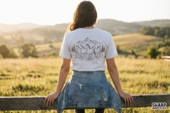 Wild Horses Mountain PNG, Western Nature Shirt Design, Product Image 3