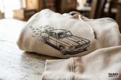 Skeleton Muscle Car PNG, Halloween PNG, Trendy PNG, Dark Product Image 4