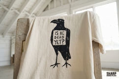 Is He Dead Yet? Dark Crow Graphic, Halloween PNG Designs Product Image 4