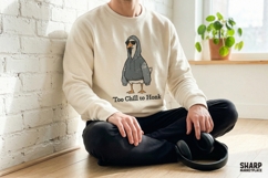 Too Chill To Honk PNG, Funny PNG, Trendy PNG, Goose Hoodie Product Image 3