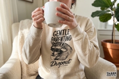 Gentle Darfnting Dropout Funny Raccoon Coffee Graphic Product Image 4
