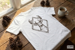 Deer Head PNG, Vintage Wildlife Art Print, Stag Product Image 2