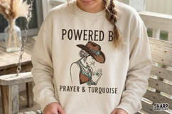 Powered By Prayer &amp; Turquoise, Christian Png Western Png Product Image 5