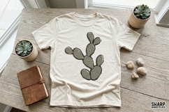Minimal Cactus Sketch, Trendy PNG Design, Shirt Graphic, Product Image 2