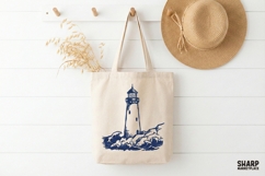 Lighthouse PNG Design, Nautical Ocean Shoreline Graphic, Product Image 3