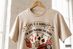 Life Is A Gamble I'm Just Playing The Hand PNG, Funny PNG Product Image 4
