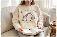 My Alone Time Is For Everyone's Safety Bookish Raccoon PNG, Product Image 2