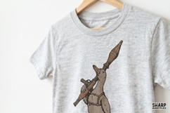 Funny Armed Goose Illustration With Hunting PNG Grit, Funny Product Image 4