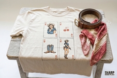 Western Playing Cards Cowgirl Pinup Poker Art, Valentine Product Image 3