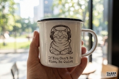If You Can't Be Nice, Be Quiet, Cat Headphones Design, Product Image 4
