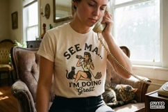 See Ma I'm Doing Great PNG, Vintage Pinup Girl Shirt Product Image 2