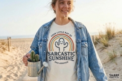 Your Little Ray Of Sarcastic Sunshine PNG, Funny Cactus Product Image 4
