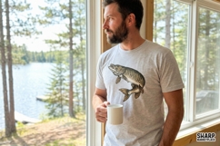 Vintage Muskie Fish Illustration For Anglers, Summer Png, Product Image 4