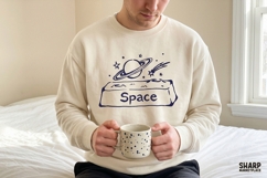 Space Planet Star Illustration, Shirt PNG School Science Product Image 2