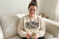 Tired Moms Club, Funny Mama PNG, Sarcastic Mom Life Product Image 4