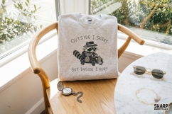 Outside I Skrrt But Inside I Hurt PNG Designs, Trendy Product Image 4