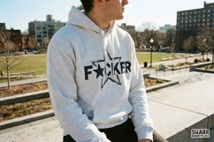Fcker PNG, Bold Star SVG, Edgy Lettering Graphic, Funny Product Image 4